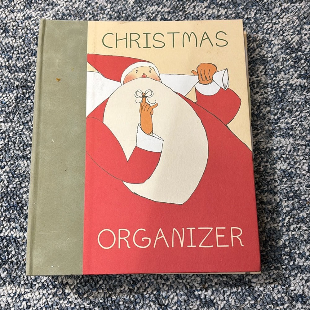 NEW Vintage 2001 3-Ring Christmas Organizer
